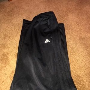 Black Adidas sweat pants